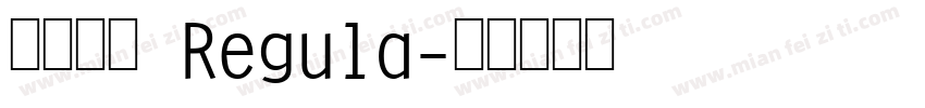 华文黑体 Regula字体转换